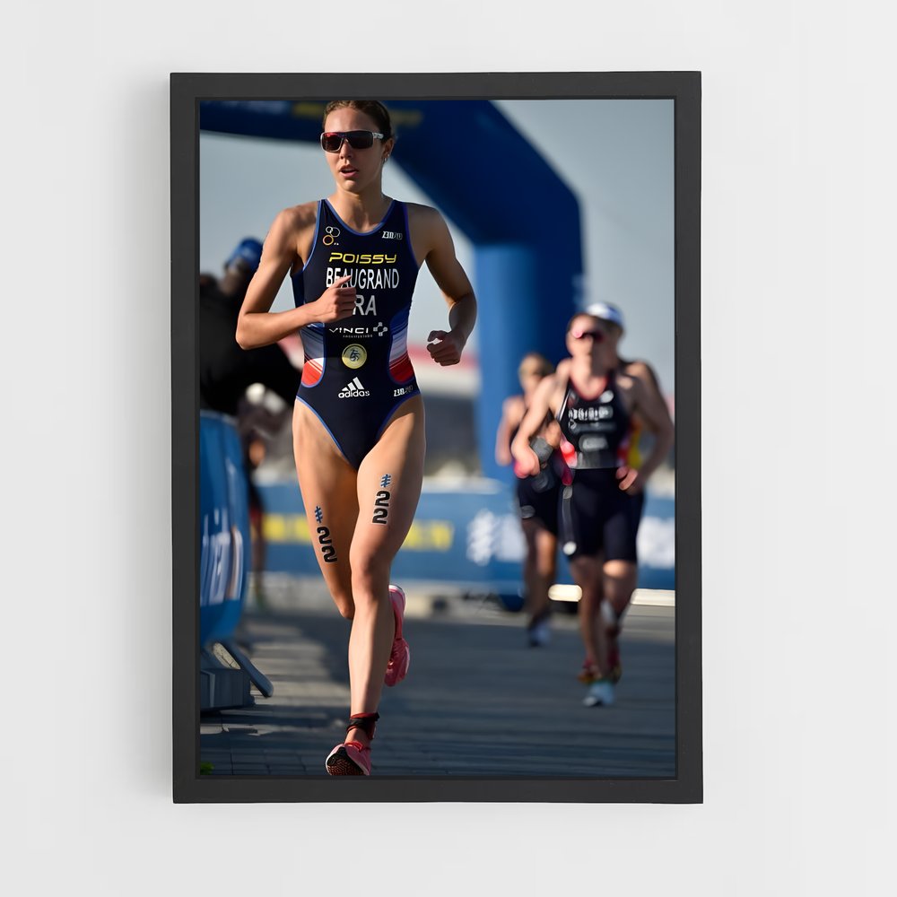 Poster La Course de Cassandre – affiche Athlétisme (vue 2)